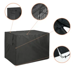 Outdoor Dog Crate Cover Rainproof Dust Windproof Pet Kennel Cover Universal Pet Breathable Kennel Cage Covering
