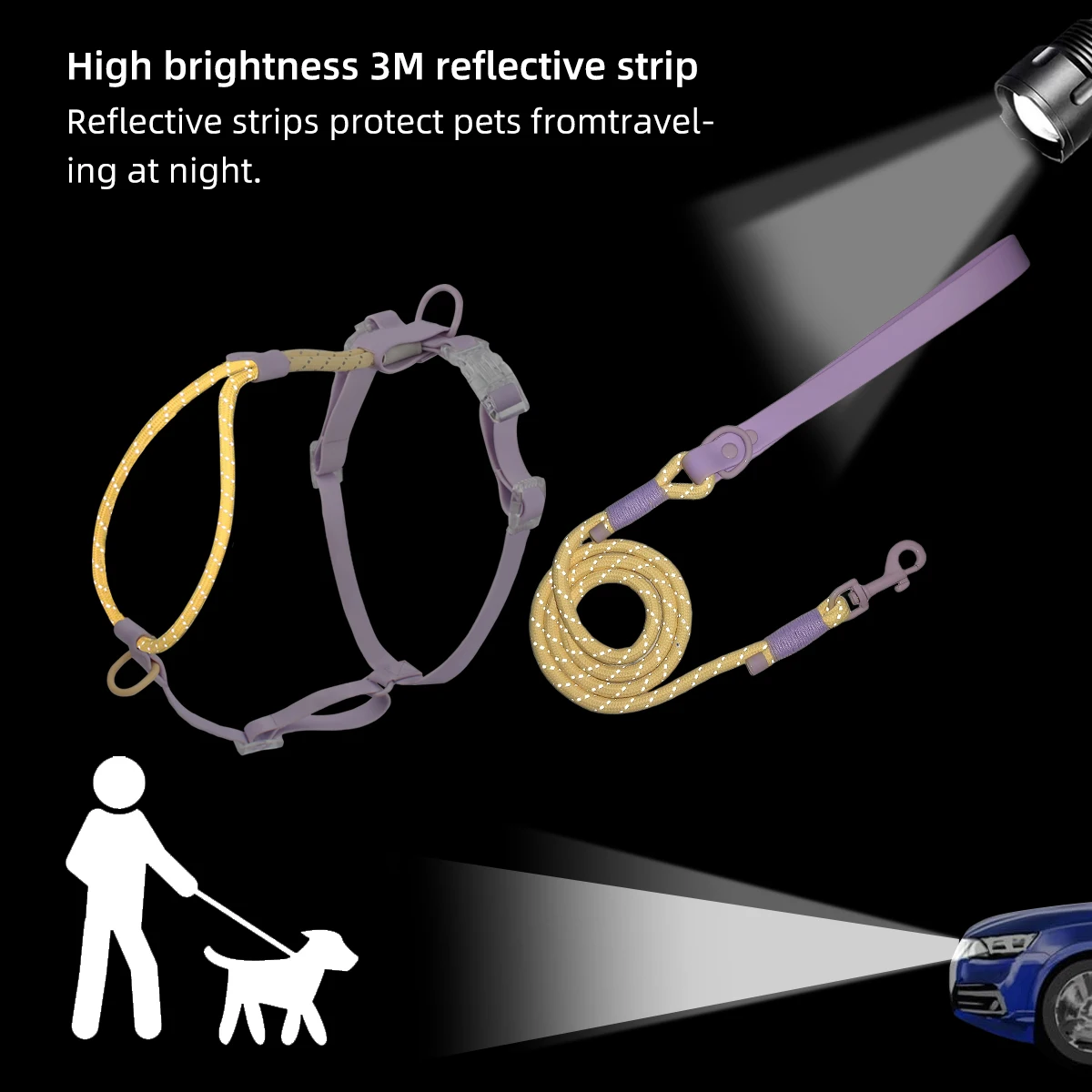 Small And Medium Dogs Harness For Summer Pet dog Walking Running Outdoor Fashion Harness No Pull Safety Reflective Nylon Leashes - Image 5