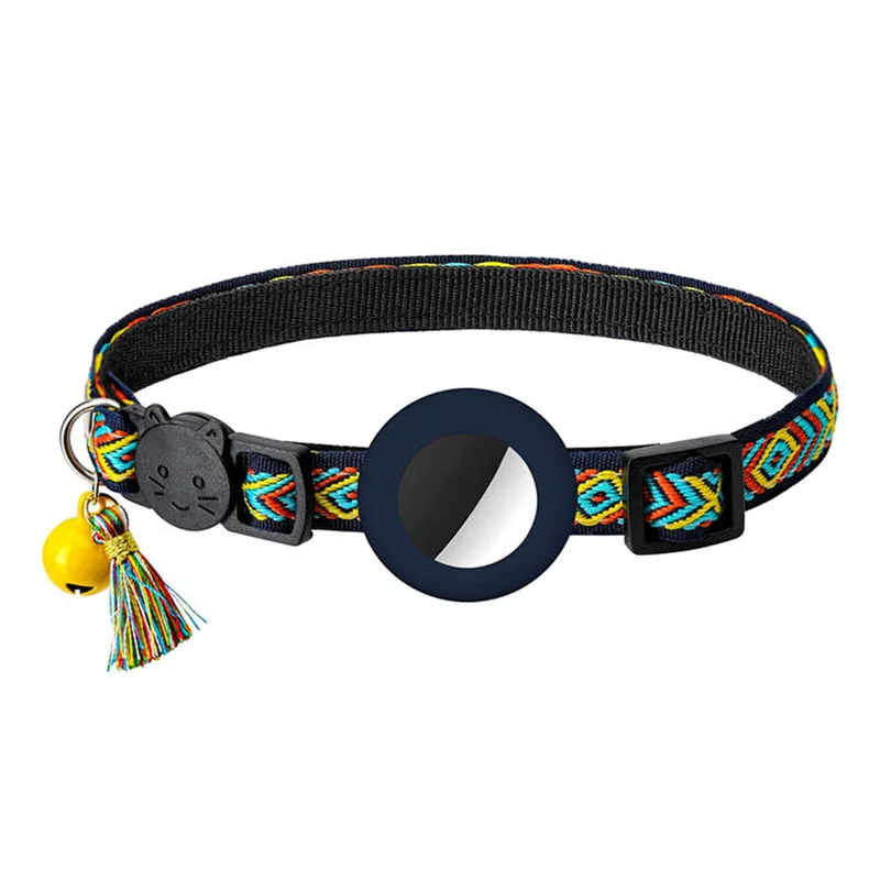 New Airtag Pet Collar Adjustable Nylon Puppy Cat Collar With Bell Anti-lost Pet Necklace With Apple Airtag Holder Pet Supplies - Image 8
