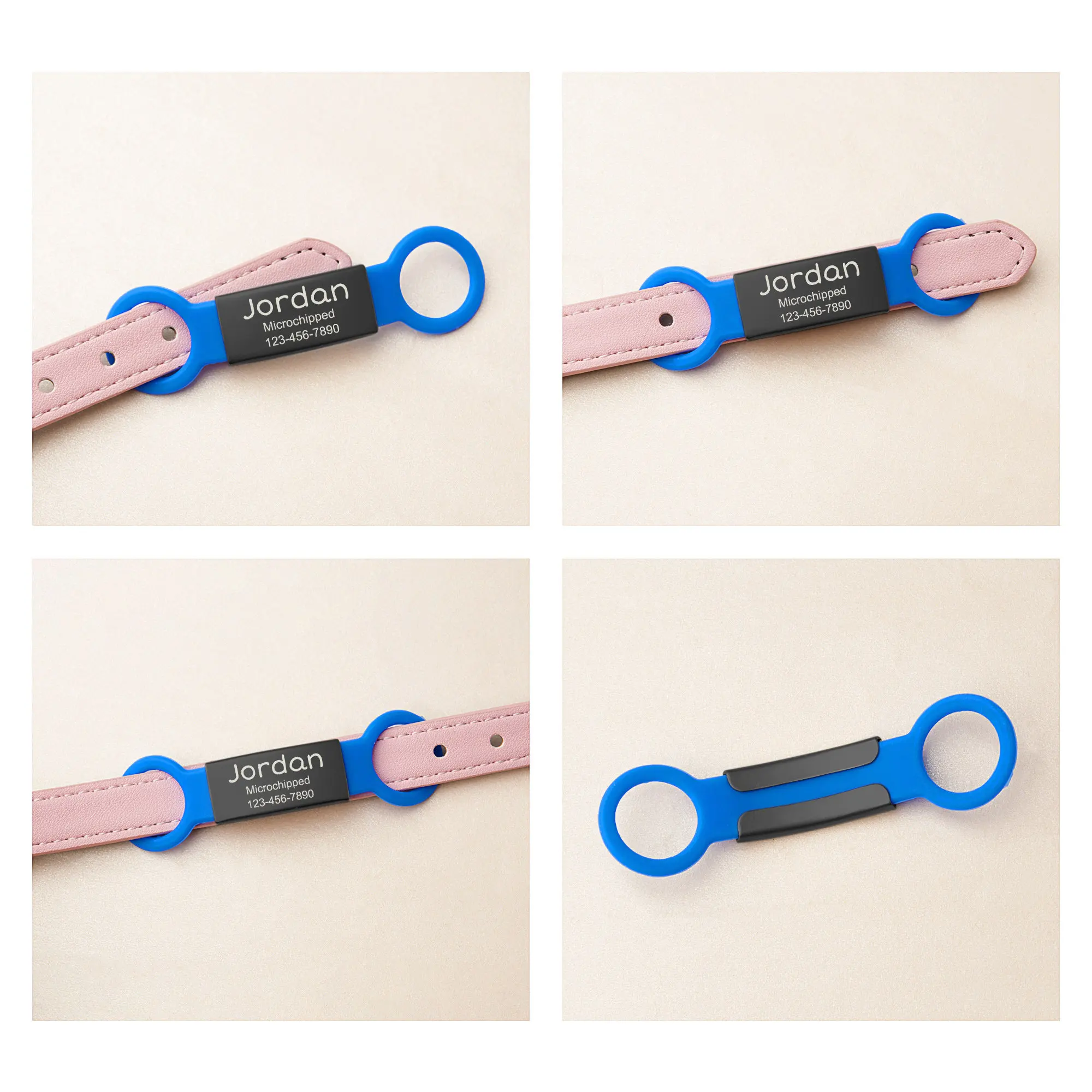 Cat Tags Slide on Pet Tag Custom Slide on Pet Id Tag Cat Name Tag Silent No Noise Slide Cat Collar Tag Gifts Name Phone Number - Image 5