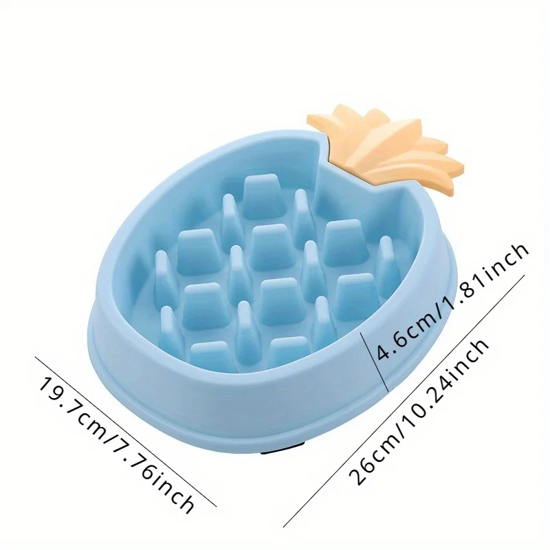 1pc Pineapple Shaped Slow Feeder Pet Bowl Anti-choking Dog Food and Water Bowl Pet Slow Feeding Basin Pet Puzzle Food Feeder - Image 2