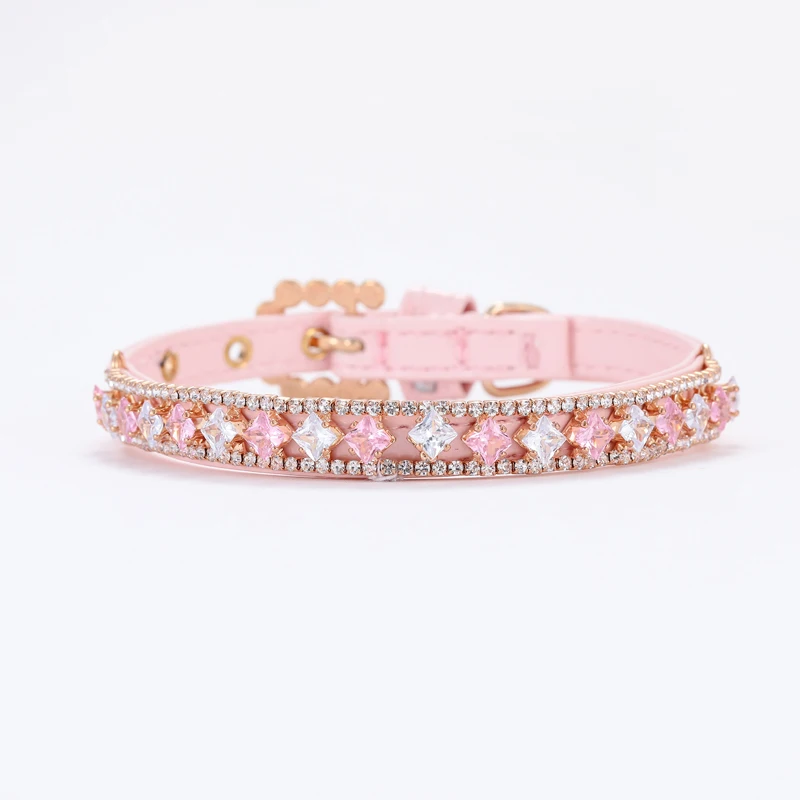 Fashion Cat Collar with Rhinestones Pet Pearl Necklace for Cats Puppy Rabbit Kitten Accessories Adjustable Collars Pets Supplies - Image 3