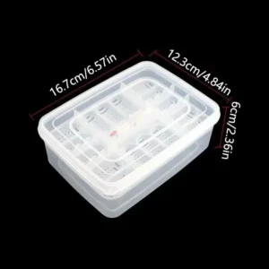 16 Grids Reptile Hatch Box with Thermometer Transparent Turtles Egg Incubator Tray Multifunctional Breathable