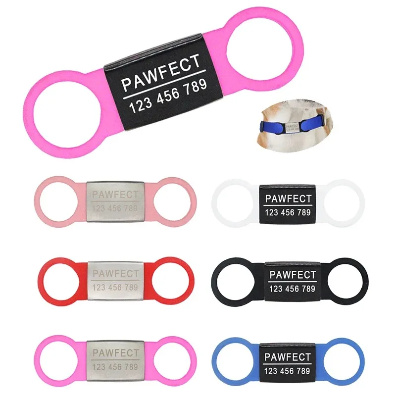 Custom Free Engraving Name plate Tags Pet ID Tags Stainless Steel Personalized For Small Medium Large Dogs Cats Collar Accessory