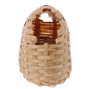Hanging Bird  Handwoven Natural Bamboo Hummingbird Nest for Outdoors Finch Shelters for Garden Window Decoration Y5GB