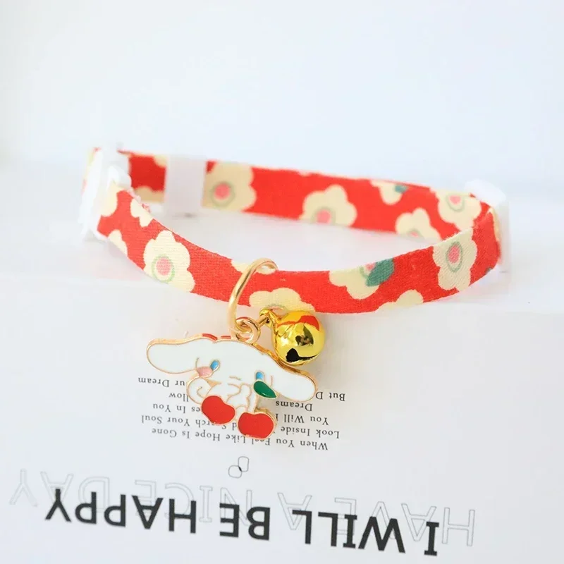 New cartoon pattern cat dog collar pendant bell safety buckle collar girl heart cute accessories cat accessories pet supplies - Image 6
