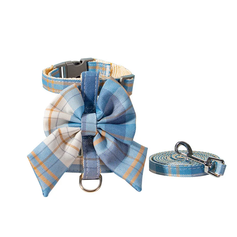 Cat Dog Collar Cute Pet Harness with Breast Strap Traction Rope Cat Clothes Harness Vest Princess Puppy Kitten Accessories - Image 5