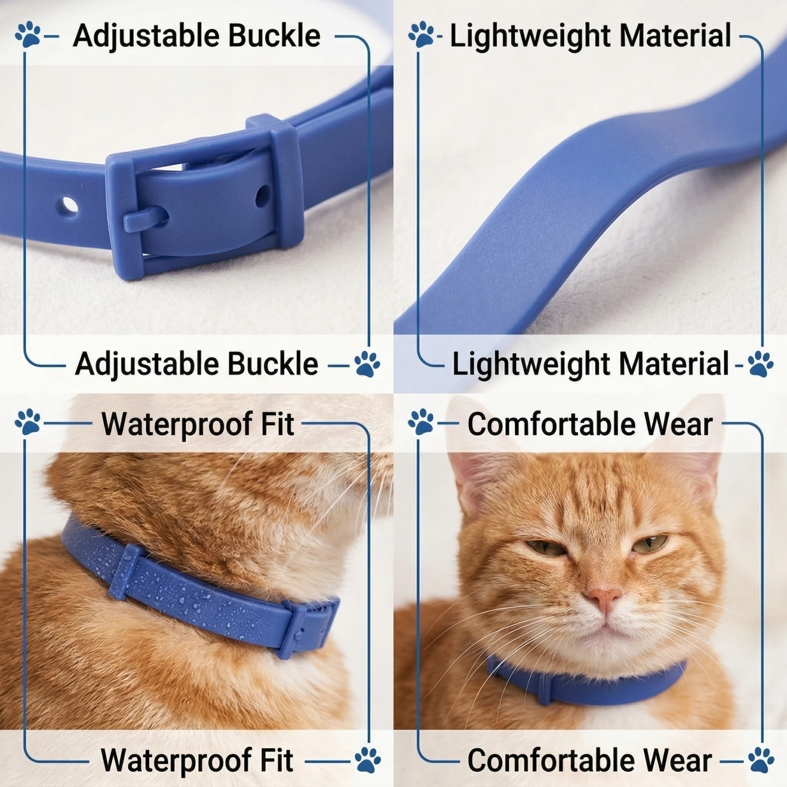 4-Pack Adjustable Pet Soothing And Soothing Collar For Cat - Image 5