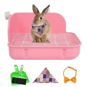 Rabbit Guinea Pig Ferrets Small Animal Litter Pet Toilet Potty Trainer Corner Litter Bedding Box Pet Pan for Small Animal
