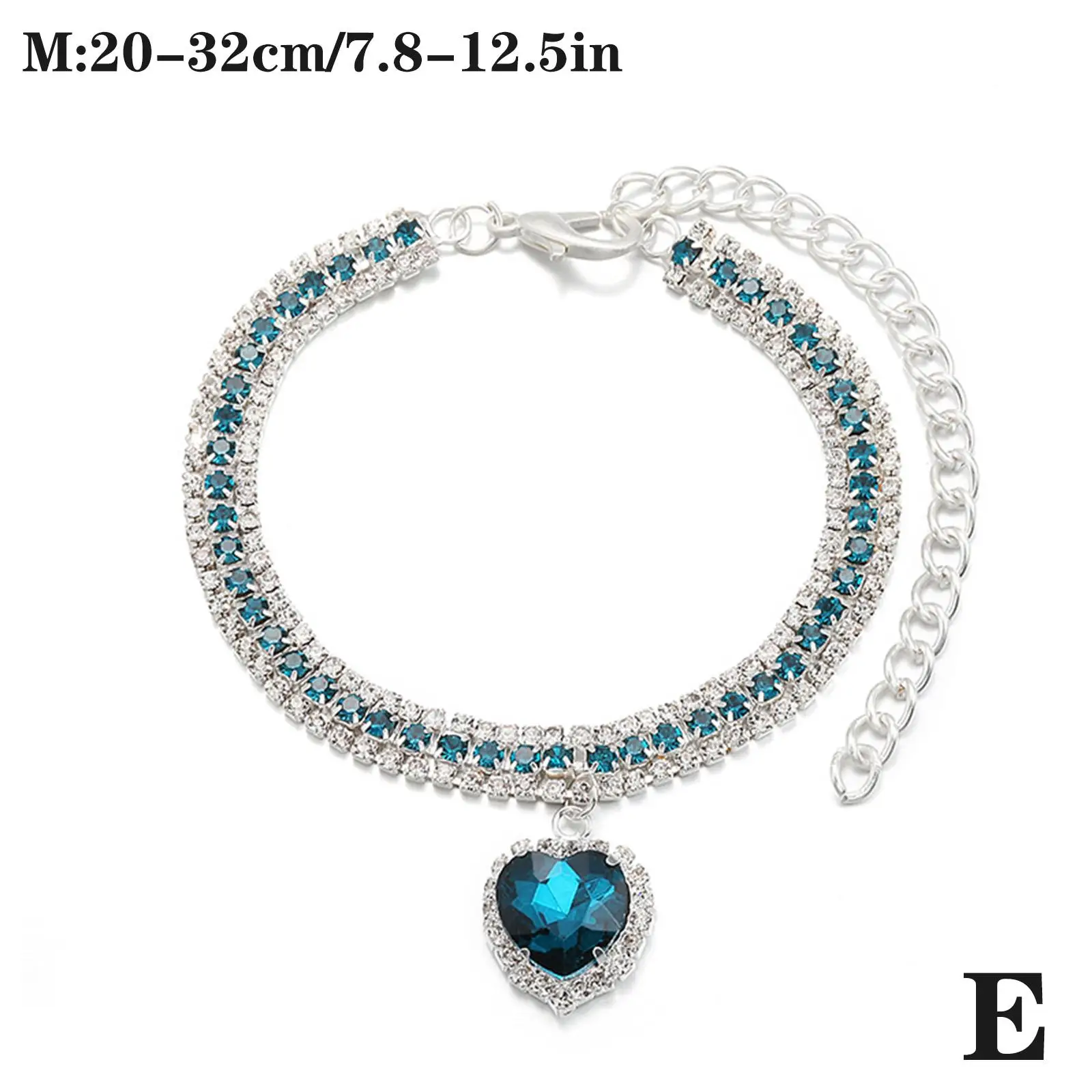 Luxury Diamond Pet Collar Cat Crystal Necklace Cute Love Pendant Dog Cat Puppies Bling Adjustable Rhinestone Pet Accessories - Image 13