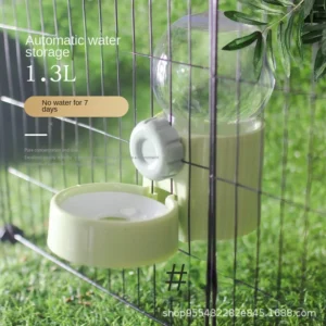 Automatic Pet Bowls Cage Hanging Feeder Dog Water Bottle Container Dispenser Bowl for Puppy Cats Pet Feeding Product Feeding Set