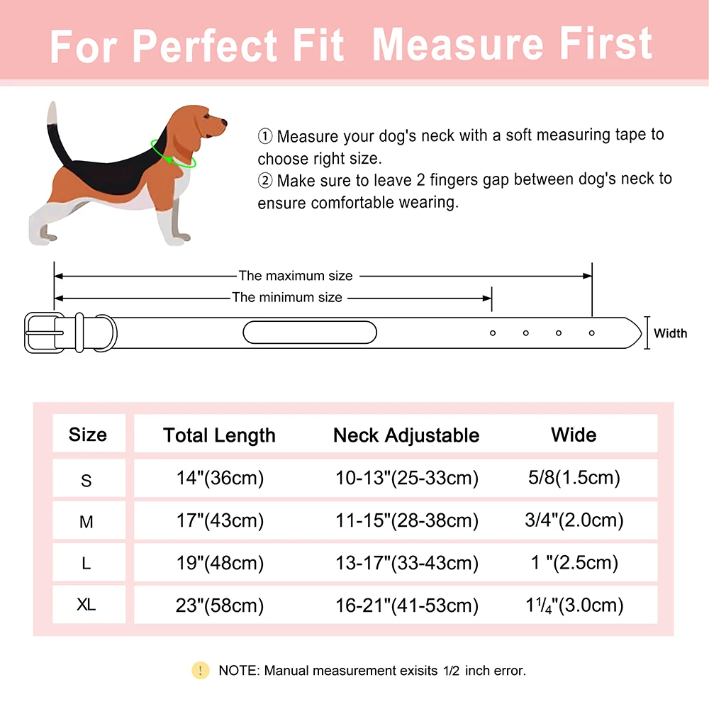 Customized Dog Collar PU Leather Dogs Collars Personalized Pet ID Name Necklace Free Engraving for Small Medium Large Dogs Pug - Image 6