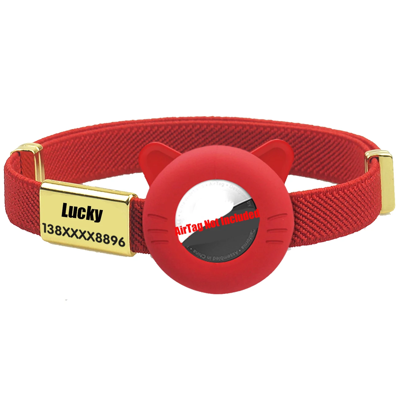 New Breakaway AirTag Tracker Cat Collar Free Custom Name Tag Kitten Collar with GPS Holder Case Anti-lost Adjustable Pet Collars - Image 9