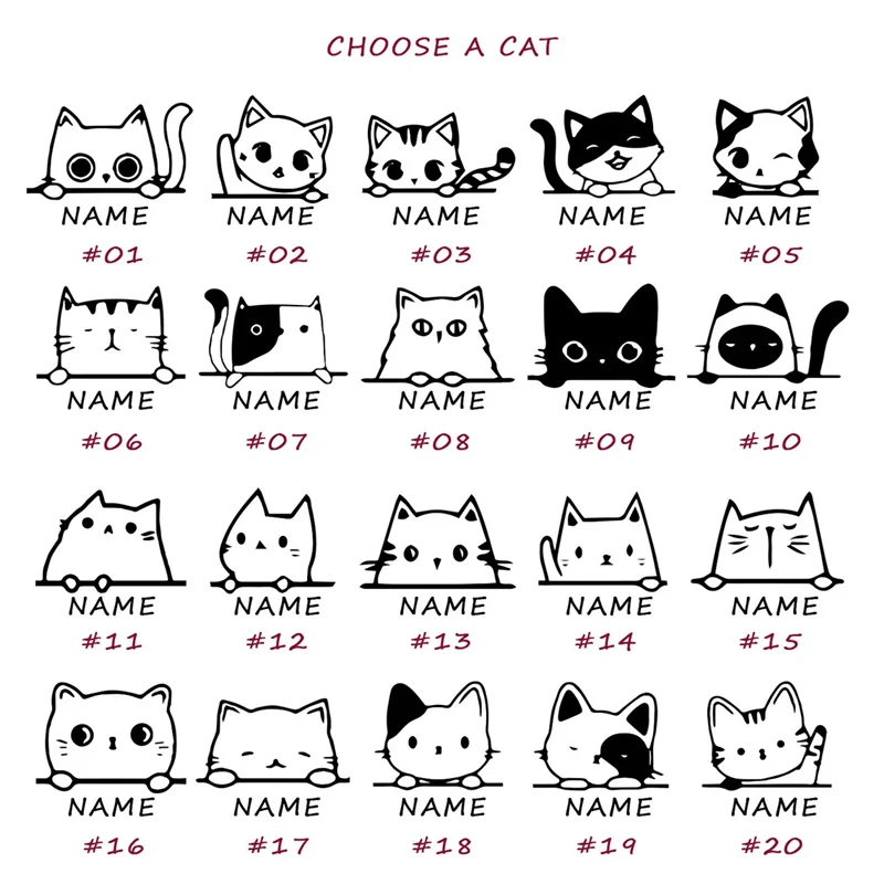 Personalized Pet ID Tags Cute Cat Face Collar Accessories Name Tags ID Collar Pendant Customized Free Engraved Anti-lost Tag - Image 6