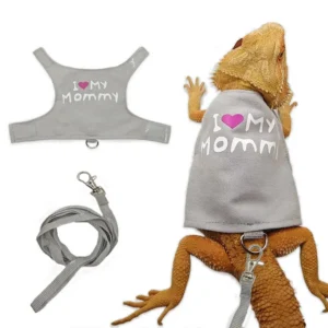 Lizard Night Light Traction Rope Climbing Pet Outing Chest Strap Chameleon Squirrel Traction Rope Clothes Small Pet Supplies