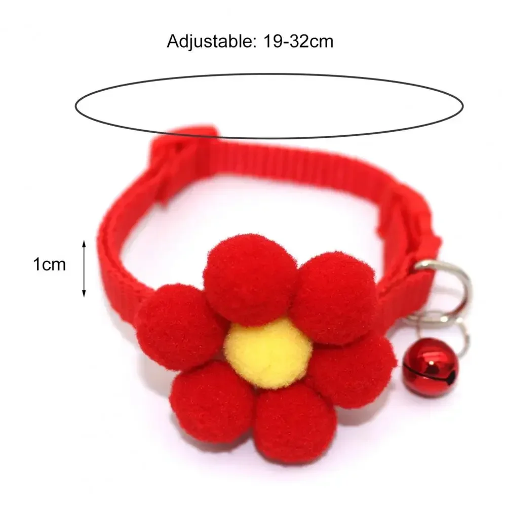 Cute Cat Collar Small Puppy Cat Collars Bow Gatos Kitten Cat Collar Bowknot Necklace with Bell for Dogs Chihuahua Pet Supplies - Image 6