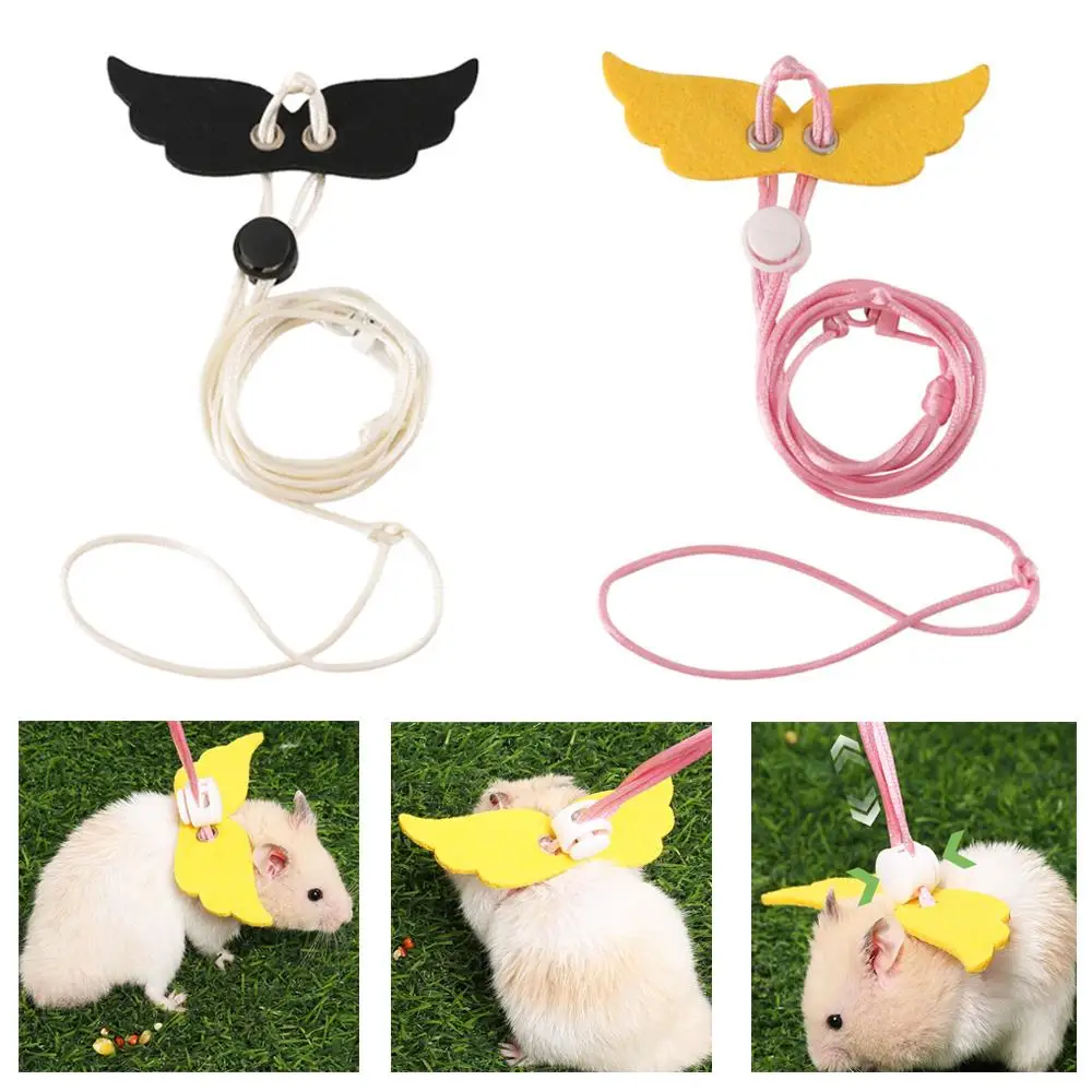 1pcs Hamster Harness Leash Small Pets Training Accessory Outdoor Portable Hamster Harness Safety Adjustment Hamster Supplies - Image 3