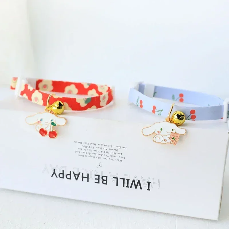 New cartoon pattern cat dog collar pendant bell safety buckle collar girl heart cute accessories cat accessories pet supplies - Image 5