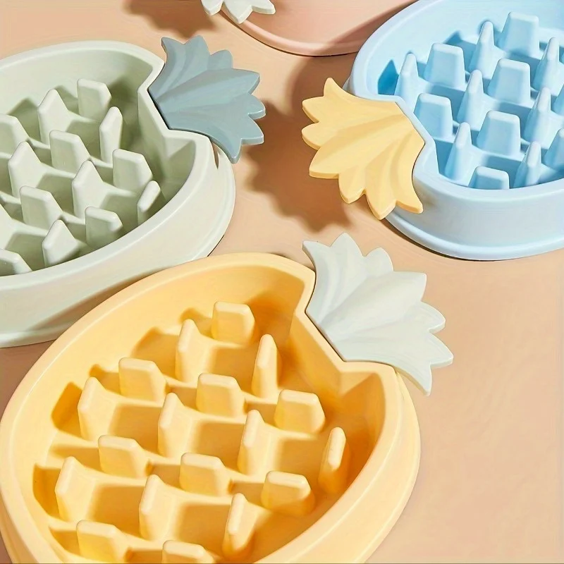 1pc Pineapple Shaped Slow Feeder Pet Bowl Anti-choking Dog Food and Water Bowl Pet Slow Feeding Basin Pet Puzzle Food Feeder - Image 5