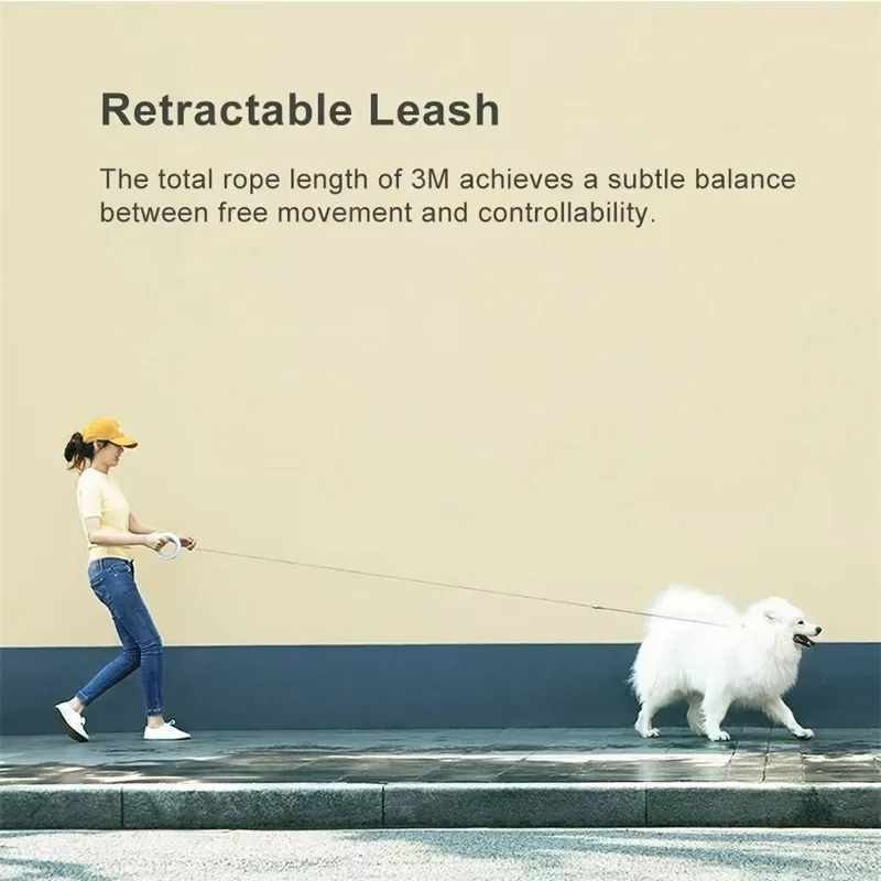 Retractable Leash for dog Puppies Small Medium big Dogs Cats Moestar UFO Pet Harness straps collar Accessories 3m roulette new - Image 3
