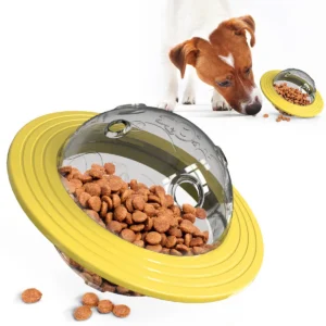 Chewable and wear-resistant dog toys educational dog supplies Frisbee flying disc and food dispenser