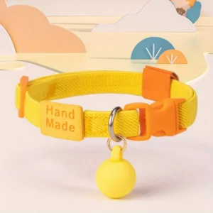 Reflective Cat Collar Adjustable Soft Pet Necklace Summer Fashion Accessory with Breakaway Clasp for Indoor Outdoor Cats