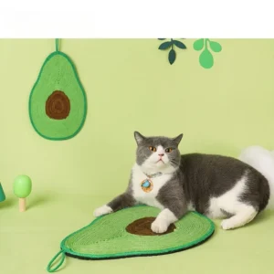 Cat Scratch Board Sisal Wear-resistant Avocado Shape Cat Claw Toy Sofa Anti-scratch Sisal Hanging Cat Scratch Pad