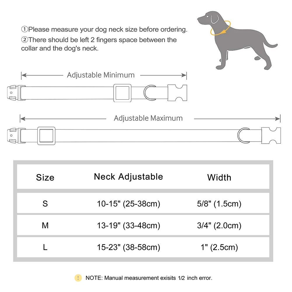 Customized Dog Collar Durable PU Leather Dog Collars Engraved Pet ID Necklace With Metal Buckle for Small Medium Large Dogs Pug - Image 6