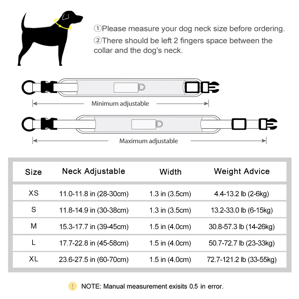 Personalized Dog Collar Mesh Breathable Dog Collars Reflective Pet Necklace Durable For Small Medium Large Dogs Free Engraving - Image 6
