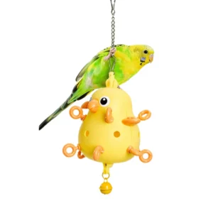 Interactive Bird Plaything Colorful Chewable Ball for Parrots Small Birds Beak Health Maintenance Bird Parrot Hanging Toys