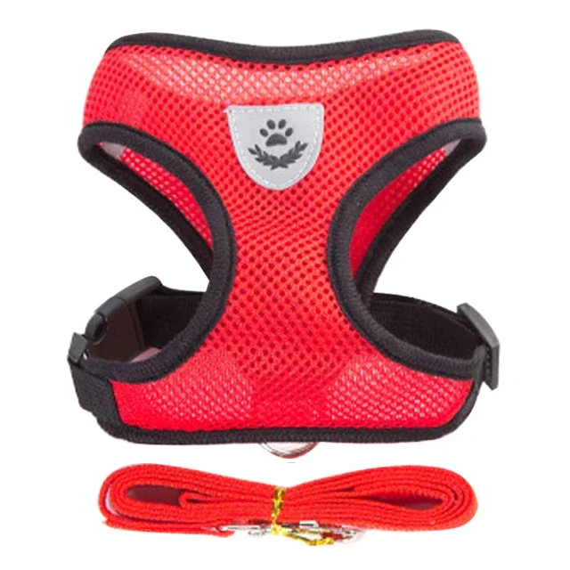 Cat Harness Vest Walking Lead Leash Adjustable Mesh Polyester for Small Medium Dogs Puppy Pets - Image 7