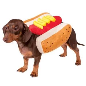 Hot Dog Pet Costume for Dogs Cats Funny Animal Halloween Dressing Up Outfit Cute Dachshund Corgi Clothing Pet Supplies