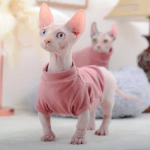 DUOMASUMI-Sphynx Cat Vest for Cats, Warm Bottoming Shirt, Short Hair, Devon Rex, Cornish Rex,Hairless Cats, Winter
