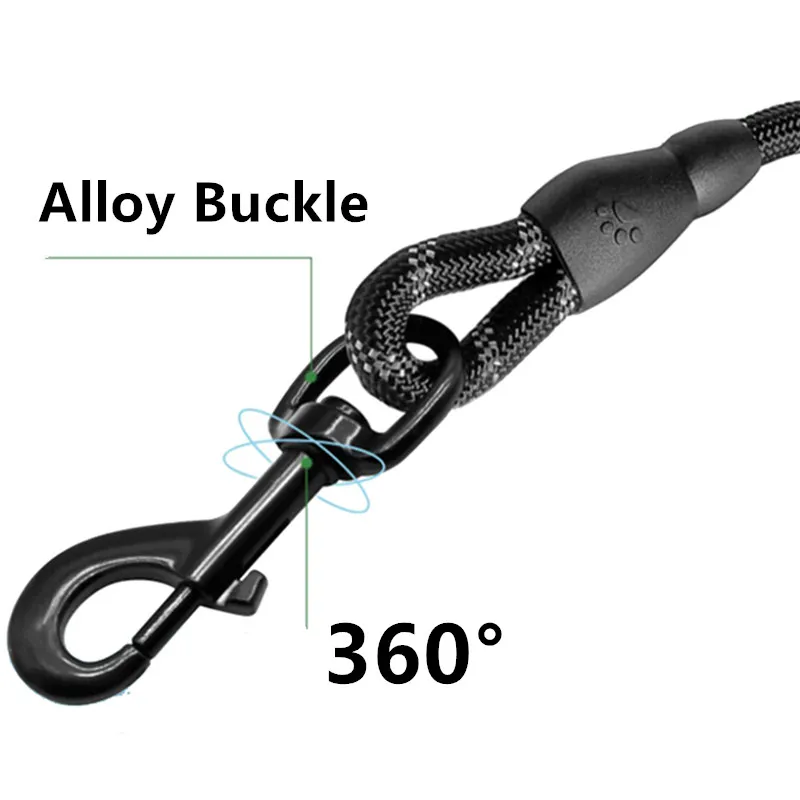 Dog Leash Short Leashes for Large Dog Walking Reflective Dogs Leash Comfortable Handle Pet Chain Rope Dogs Leashes Pet Supplies - Image 6