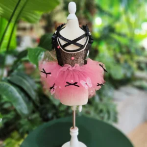 Luxury High-end Pet Dogs Clothes Fine Fashion Handmade Black Lace Princess Dresses For Small Medium Dog Chihuahua Puppy Clothing