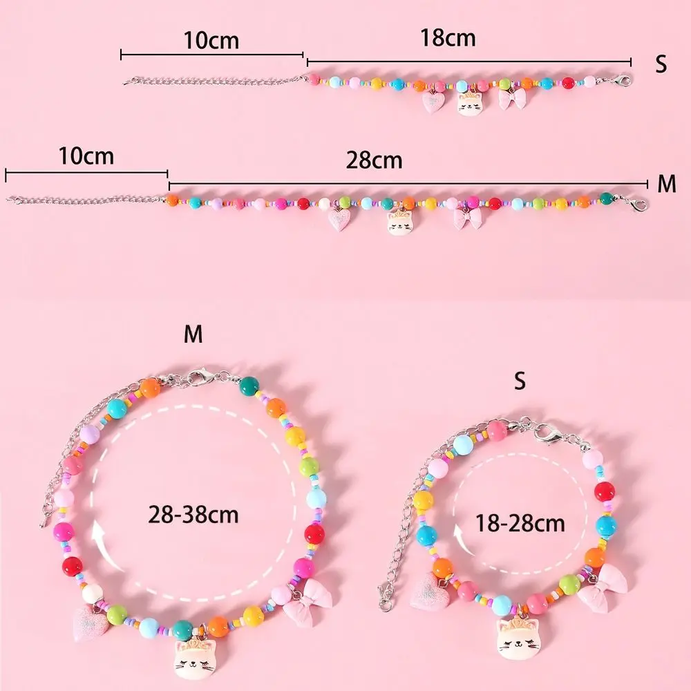 Cute Adjustable Cat Dog Pet Birthday Collar Dog Kitten Accessory Pet Colored Bead Pendant Pet Collar Cat Dog - Image 6