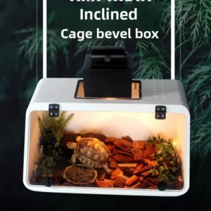 Reptile Aquatic Inclined PVC Terrarium Snake/Turtle Hibernation Box Hamster and Hedgehog Insulated Habitat Multi Pet Enclosure