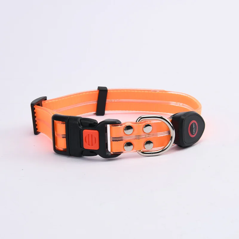 Pet light-up collar leash LED flashing collar USB charging dog walking pulling belt adjustable dog collar fashion pet supplies - Image 16