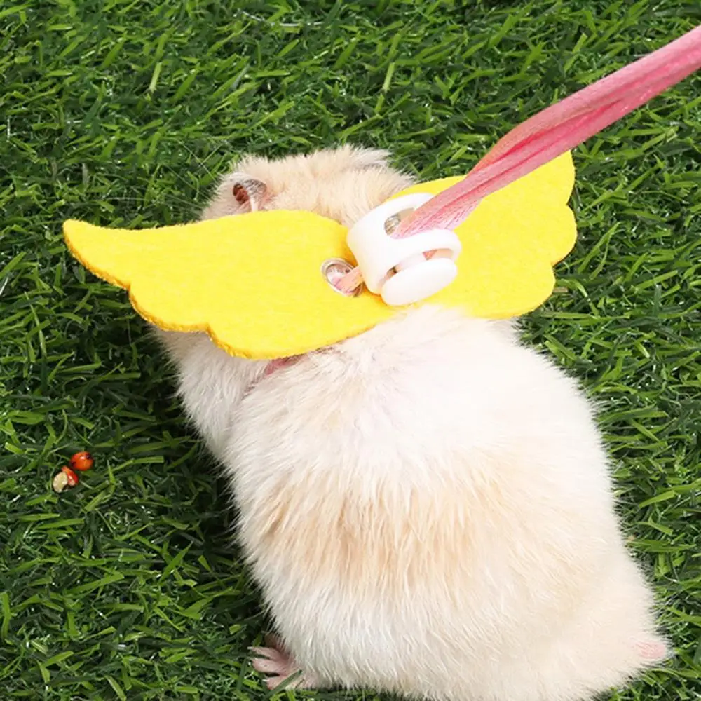 1pcs Hamster Harness Leash Small Pets Training Accessory Outdoor Portable Hamster Harness Safety Adjustment Hamster Supplies - Image 4