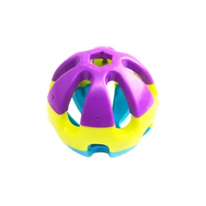 Plastic Hollow Ball Bell Dog Play Sound Chew Interactive Pet Ball for Small Medium Dogs Strengthen Relationship