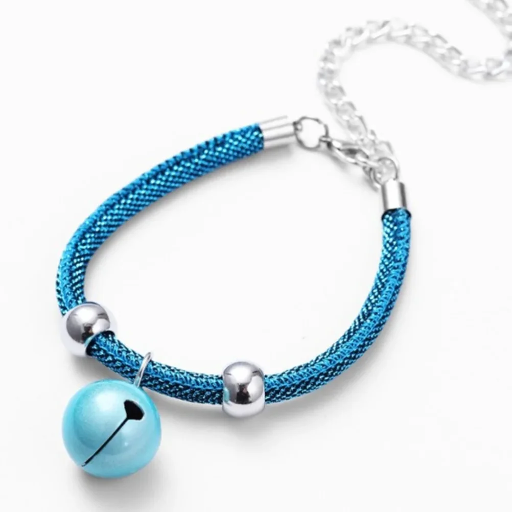 Fashion Pet Bell Collar Necklace Nylon Fabric Kitten Accessory Cats Collar With Extension Chain Cats Puppy Decoration Product - Image 6
