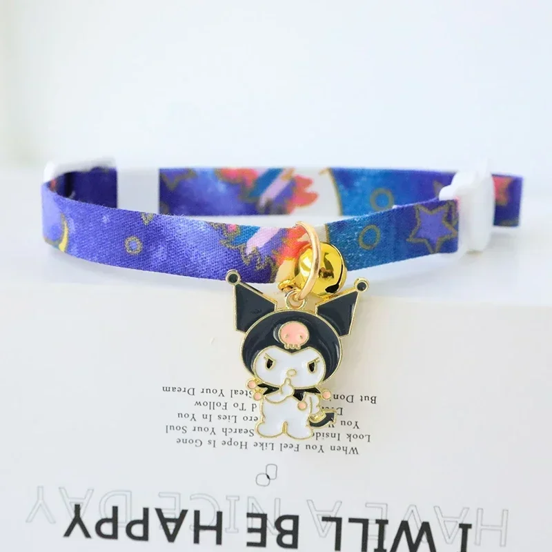 New cartoon pattern cat dog collar pendant bell safety buckle collar girl heart cute accessories cat accessories pet supplies - Image 3