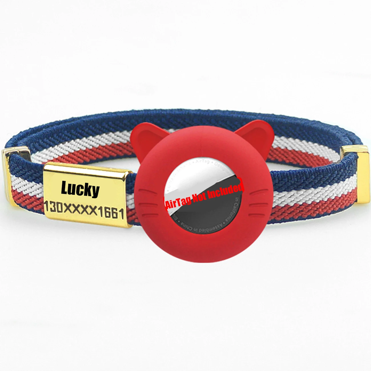 New Breakaway AirTag Tracker Cat Collar Free Custom Name Tag Kitten Collar with GPS Holder Case Anti-lost Adjustable Pet Collars - Image 19