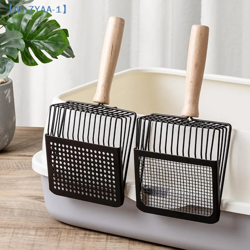 【ZYAA-1】Large Stainl Steel Metal Sand Ovel Poop Scooper Fine Hole Tofu Sand Litter Ovel Dirt Scoop Pet Supplies - Image 4
