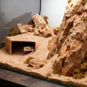 3D Printed Underground Cave Hideouts Shelter for Lizards,Turtles,Spiders,Reptiles Habitat Terrarium Landscaping Decoration