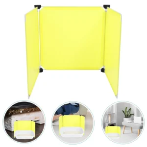 3Pcs Large Litter Box Enclosure with High Pee Shield Splash Guard Privacy Screen Easy Assembly Reusable Cat Litter Box Fence