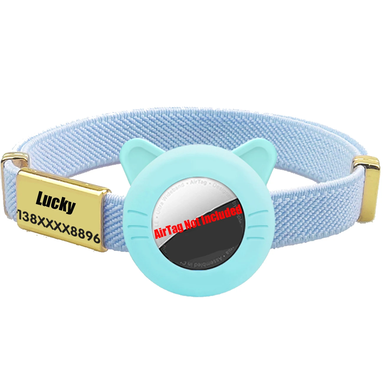 New Breakaway AirTag Tracker Cat Collar Free Custom Name Tag Kitten Collar with GPS Holder Case Anti-lost Adjustable Pet Collars - Image 8