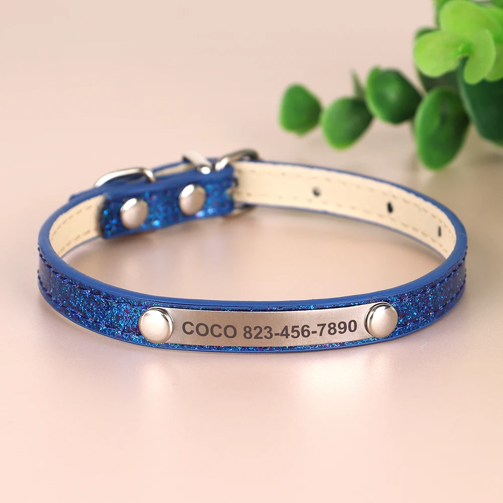 Anti-lost Cat ID Collar Personalized Puppy Cat Collars Necklace Free Engraved ID Name Tag For Kitten Cats Small Dogs Bling - Image 13