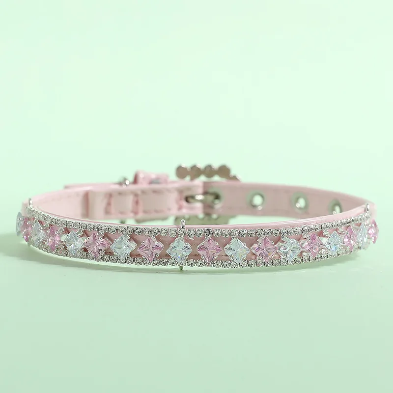 Fashion Cat Collar with Rhinestones Pet Pearl Necklace for Cats Puppy Rabbit Kitten Accessories Adjustable Collars Pets Supplies - Image 10