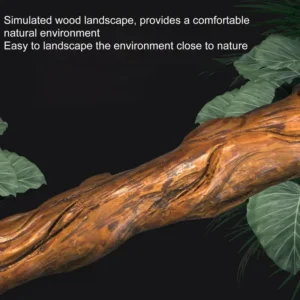 Reptile Branch Resin Climbing Tree Branch For Lizards Multi-functional Amphibian Habitat Decoration For Spiders Lizards Bearded